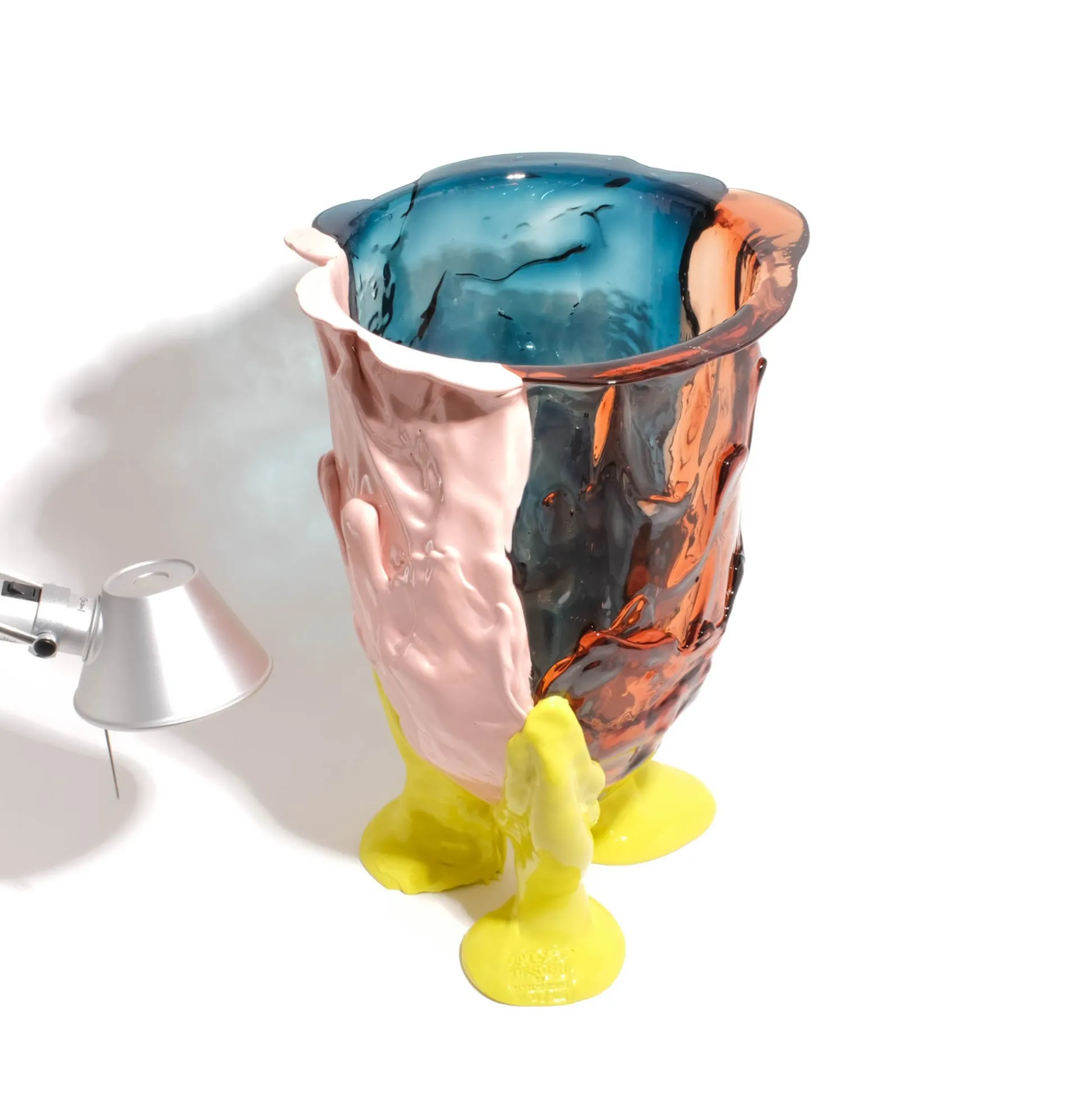 amazonia_vase__aqua_light_10.webp Amazonia Vase - Aqua, Light Ruby, Salmon, Fluo Yellow