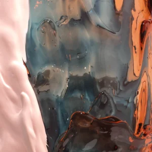 Amazonia Vase - Aqua, Light Ruby, Salmon, Fluo Yellow