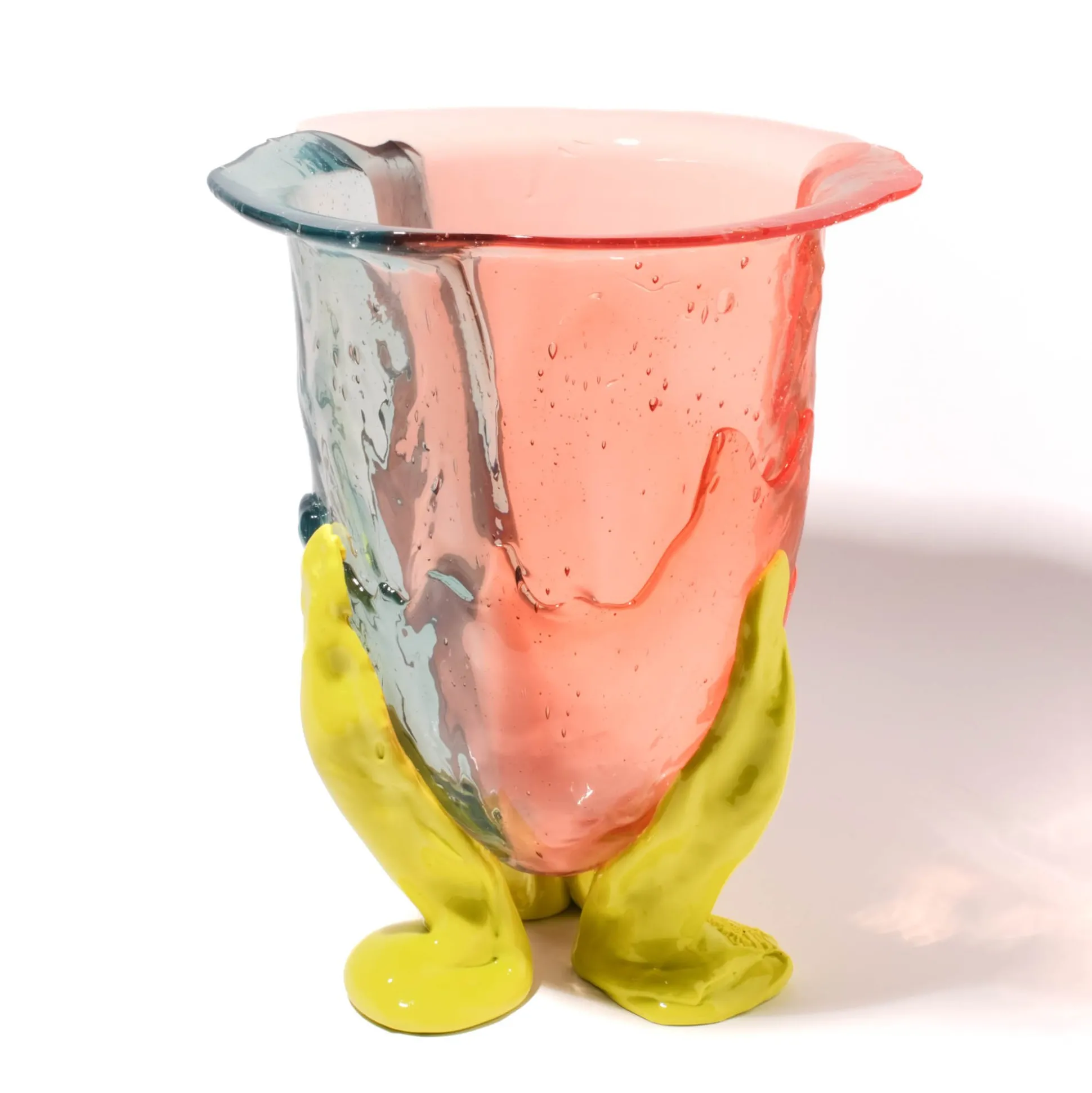 amazonia_vase__aqua_light_2.webp Amazonia Vase - Aqua, Light Ruby, Salmon, Fluo Yellow