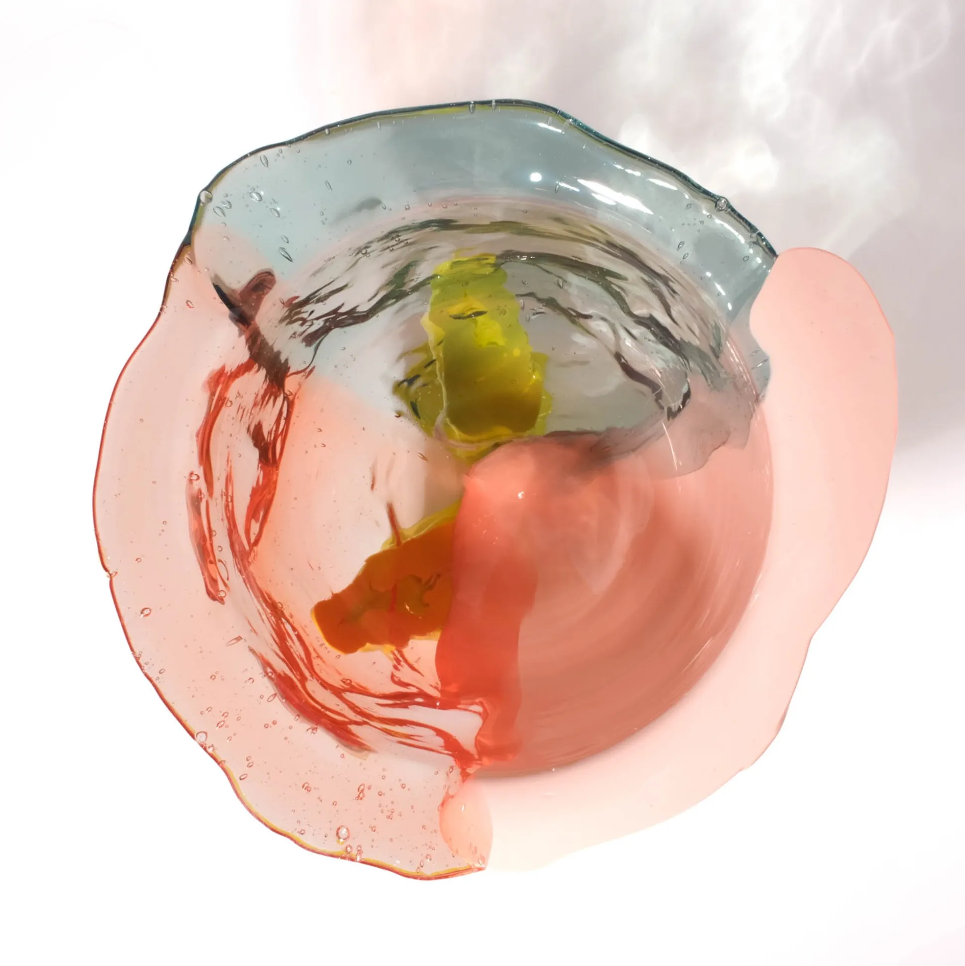 amazonia_vase__aqua_light_3.webp Amazonia Vase - Aqua, Light Ruby, Salmon, Fluo Yellow