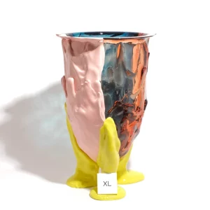 Amazonia Vase - Aqua, Light Ruby, Salmon, Fluo Yellow