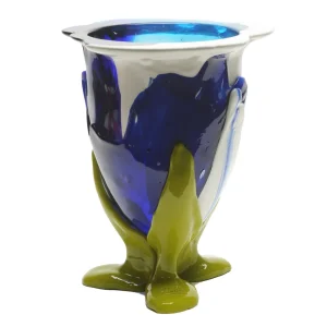 Amazonia Vase - Blue, White, Light Blue, Dust Green