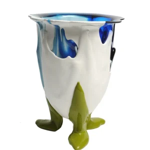 Amazonia Vase - Blue, White, Light Blue, Dust Green