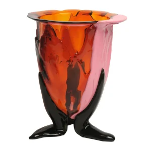 Amazonia Vase - Orange, Fuchsia, Pastel Pink, Bottle Green