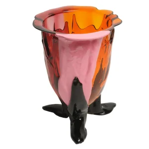 Amazonia Vase - Orange, Fuchsia, Pastel Pink, Bottle Green