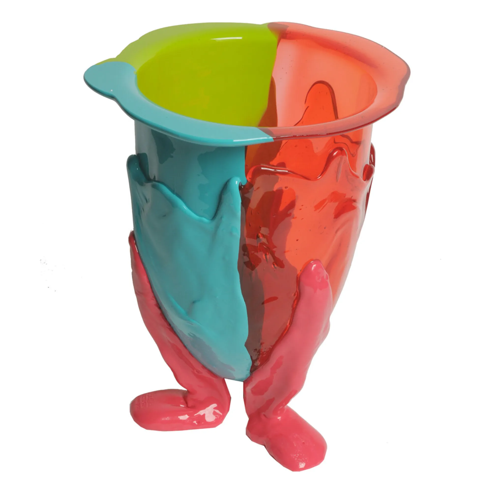 amazonia_vase__orange_lim_0.webp Amazonia Vase - Orange, Lime, Turquoise, Fuchsia