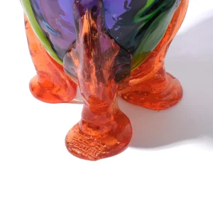 Amazonia Vase - Purple, Lime, Aqua, Light Ruby