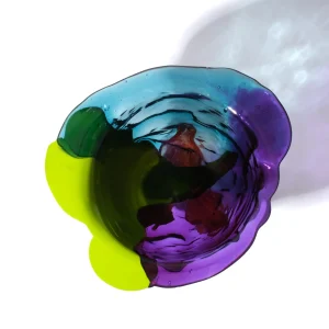 Amazonia Vase - Purple, Lime, Aqua, Light Ruby