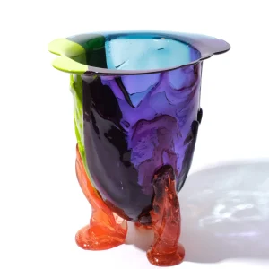 Amazonia Vase - Purple, Lime, Aqua, Light Ruby