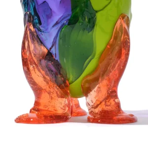 Amazonia Vase - Purple, Lime, Aqua, Light Ruby