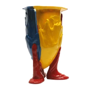Amazonia Vase - Red, Cobalt Blue, Yellow