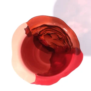 Amazonia Vase - Ruby, Salmon, Red, Orange