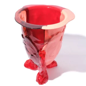 Amazonia Vase - Ruby, Salmon, Red, Orange