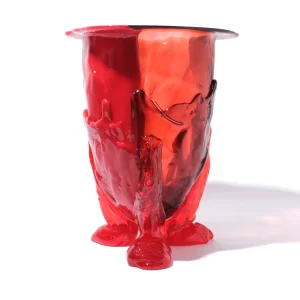 Amazonia Vase - Ruby, Salmon, Red, Orange