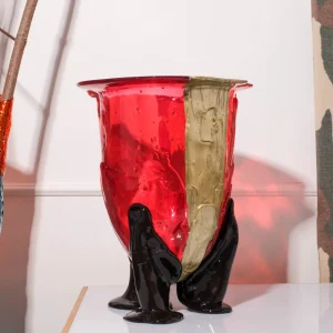 Amazonia Vase Extra Colour - Dark Salmon, Pink, Bronze, Red, Aubergine