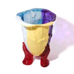 Amazonia Vase Extra Colour - Light Blue, Purple, Pastel Blue, Pastel Yellow, Clear Red