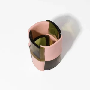Bamboo Vase - Clear Bottle Green, Matt Salmon