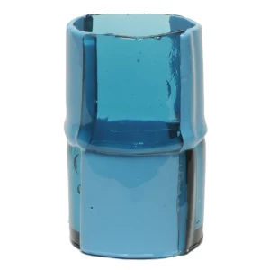 Bamboo Vase - Clear Light Blue, Matt Blue
