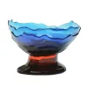 Big Collina Vase Extra Colour - Clear Blue, Blue And Dark Ruby
