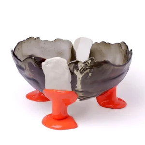 Big Collina Vase Extra Colour - Clear Fumè, Ivory, Pastel Orange