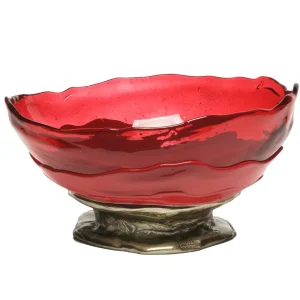 Big Collina Vase Extra Colour - Clear Fuchsia, Matt Cherry And Bronze