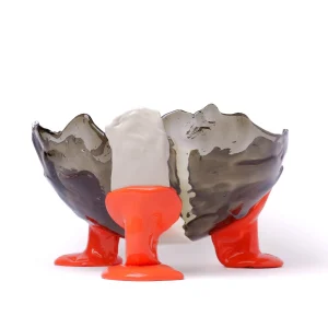 Big Collina Vase Extra Colour - Clear Fumè, Ivory, Pastel Orange