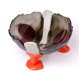 Big Collina Vase Extra Colour - Clear Fumè, Ivory, Pastel Orange