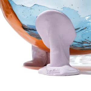 Big Collina Vase Extra Colour - Clear Light Blue, Matt Pumpkin And Matt Lilac