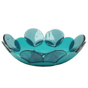 Circle Basket - Clear Aqua, Matt Turquoise