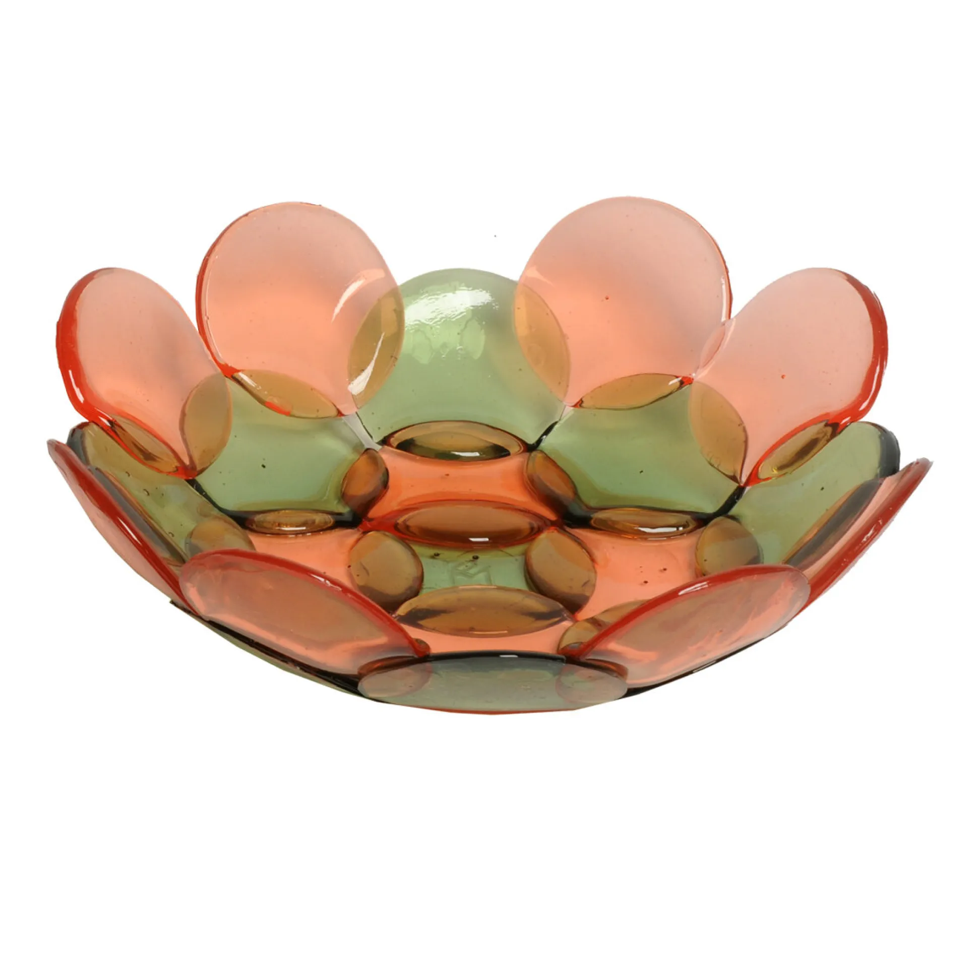 circle_basket__clear_bott_1.webp Circle Basket - Clear Bottle Green And Light Ruby