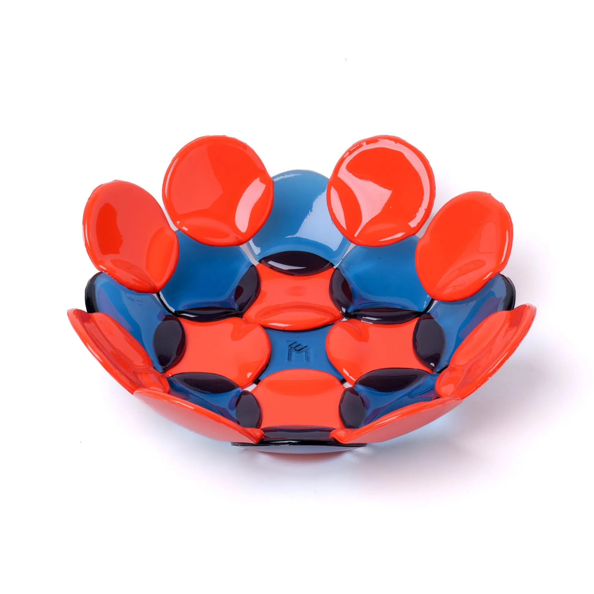 circle_basket__clear_ligh_1.webp Circle Basket - Clear Light Blue, Matt Pastel Orange