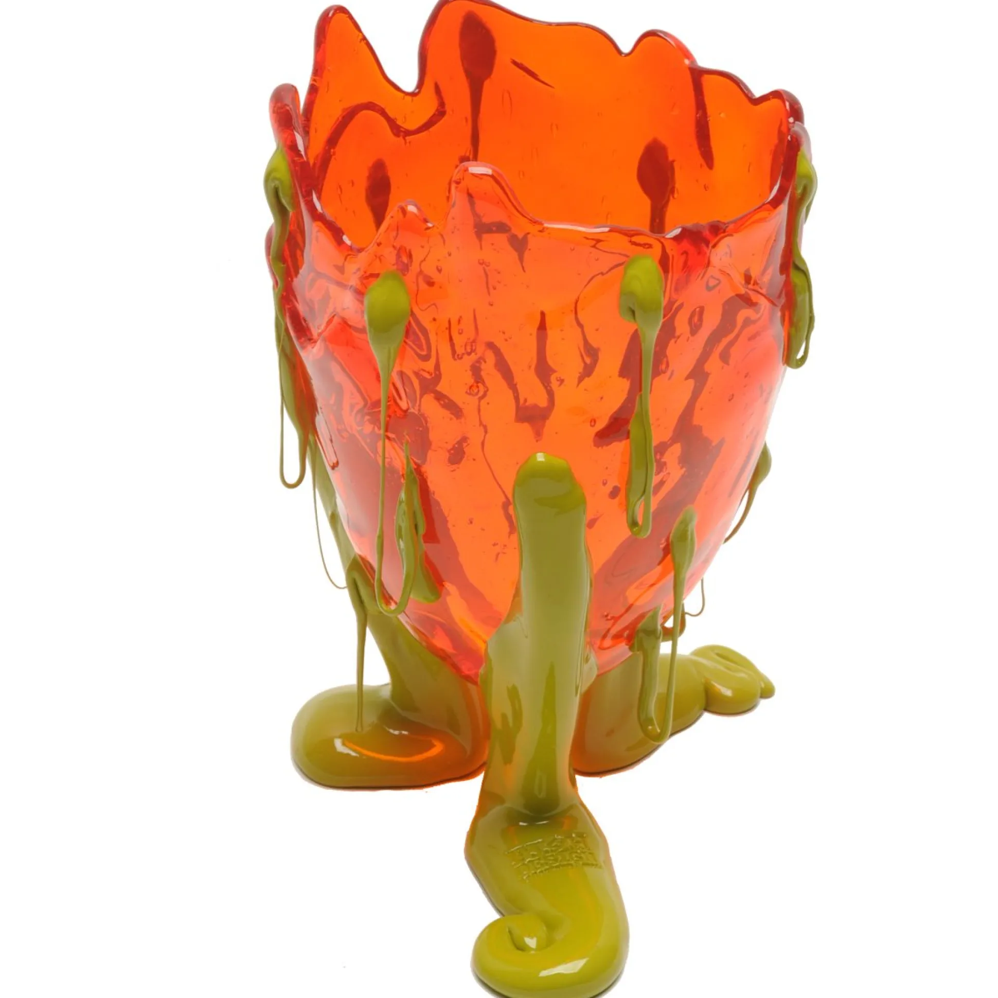 clear_special_vase__clear_3.webp Clear Special Vase - Clear Orange, Matt Dusty Green