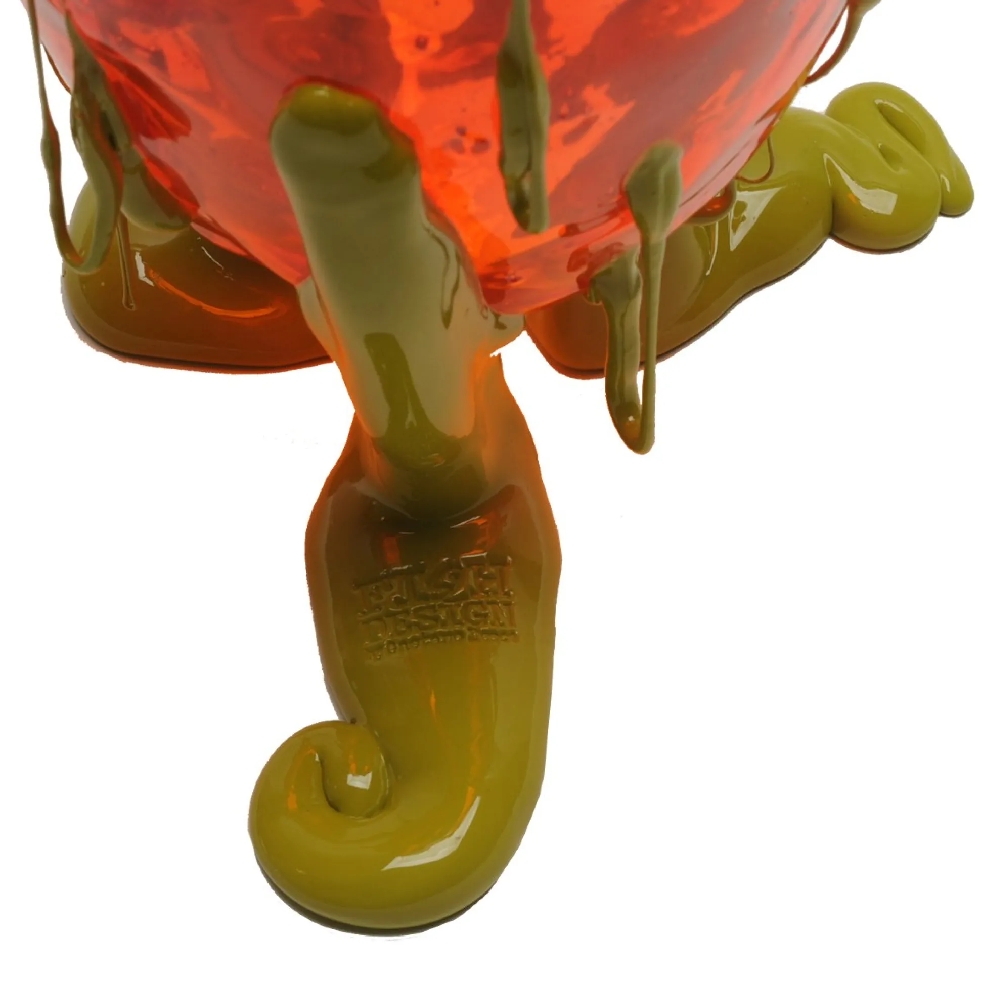 clear_special_vase__clear_7.webp Clear Special Vase - Clear Orange, Matt Dusty Green