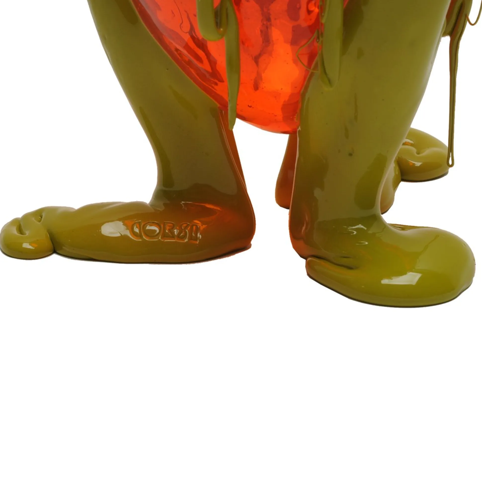 clear_special_vase__clear_9.webp Clear Special Vase - Clear Orange, Matt Dusty Green