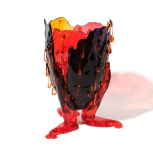 Clear Special Vase Extra Colour - Blue, Amber, Red, Orange