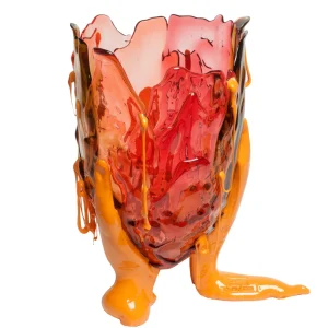 Clear Special Vase Extra Colour - Clear Brown, Clear Fuchsia, Clear Pink And Matt Warm Yellow