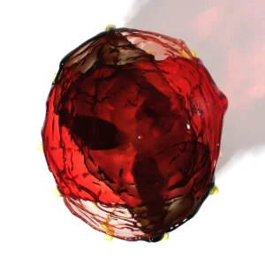 Clear Special Vase Extra Colour - Clear Red, Clear Fumè, Clear Light Ruby And Matt Fluo Yellow