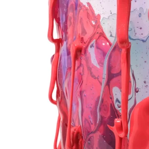 Clear Special Vase Extra Colour - Aqua, Red, Lilac, Matt Sorbet
