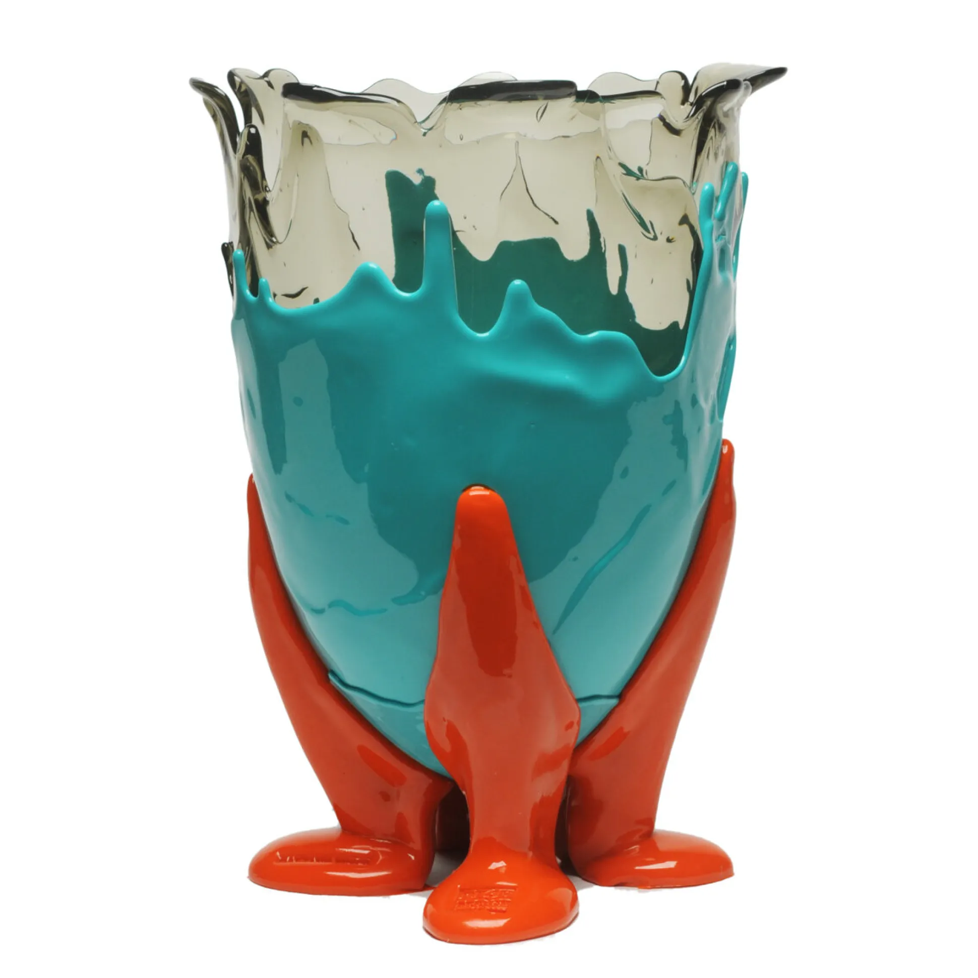 clear_vase_extra_colour___0-3.webp Clear Vase Extra Colour - Clear Aqua, Matt Turquoise, Orange