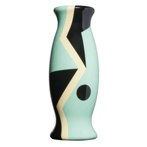 DIDEROT-SEOUL 2/3  Vase - Light Blue, White And Black