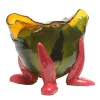 Fioca Vase Extra Colour - Clear Amber, Emerald And Matt Fuchsia