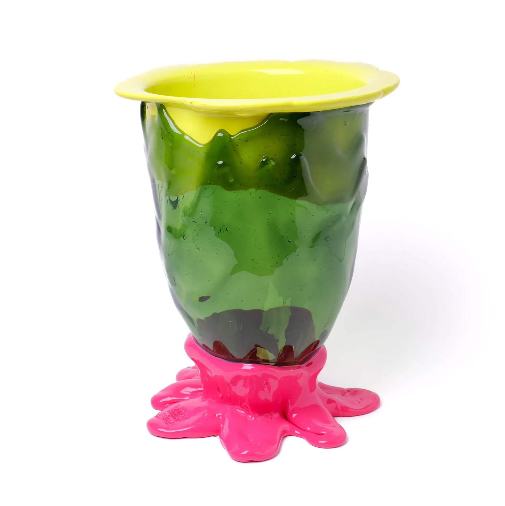 flower_vase__fluo_yellow__1.webp Flower Vase - Fluo Yellow, Clear Bottle Green, Fuchsia