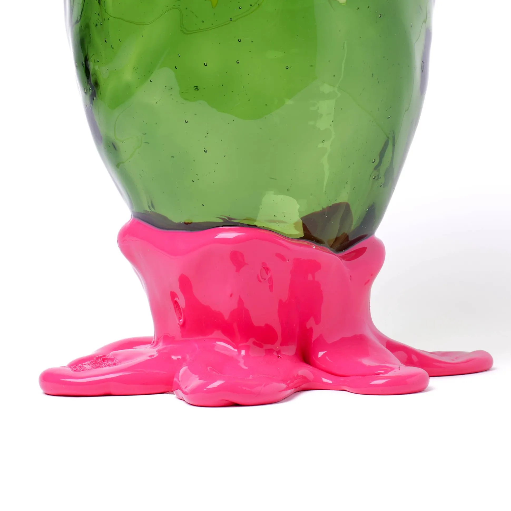 flower_vase__fluo_yellow__6.webp Flower Vase - Fluo Yellow, Clear Bottle Green, Fuchsia