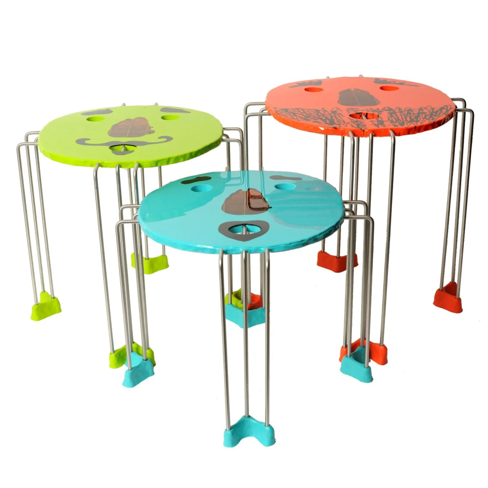 fluo_set_of__triple_play__0.webp FLUO Set of 3 Triple Play Coffee Table - Orange, Lime And Turquoise