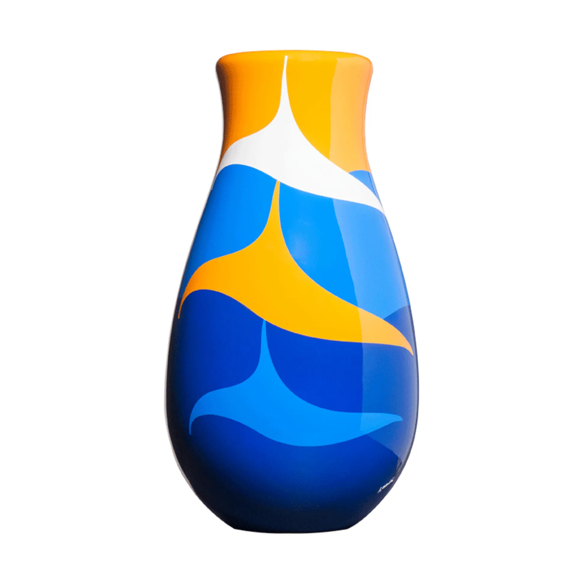 hunanseoul__vase__turquoi_0.webp HUNAN-SEOUL 2/3 Vase - Turquoise, Blue, Yellow And White