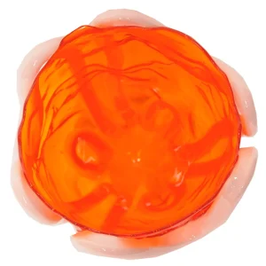 Indian Summer Vase - Clear Orange And Matt Pastel Pink
