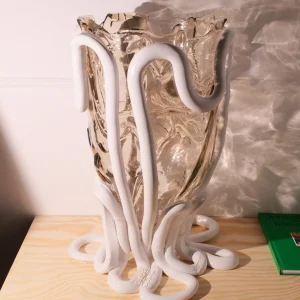 Indian Summer Vase - Clear, Matt White