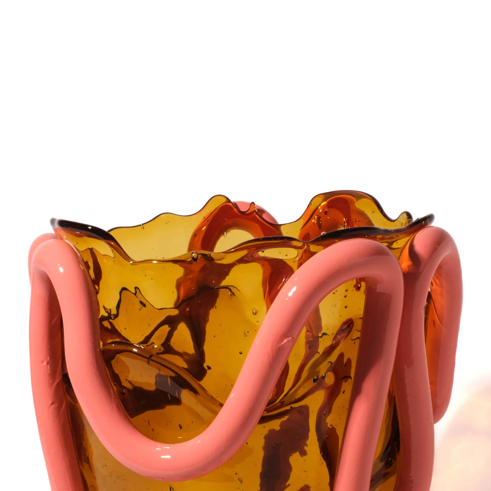 indian_summer_vase__clear_4-2.webp Indian Summer Vase - Clear Amber, Matt Dark Salmon