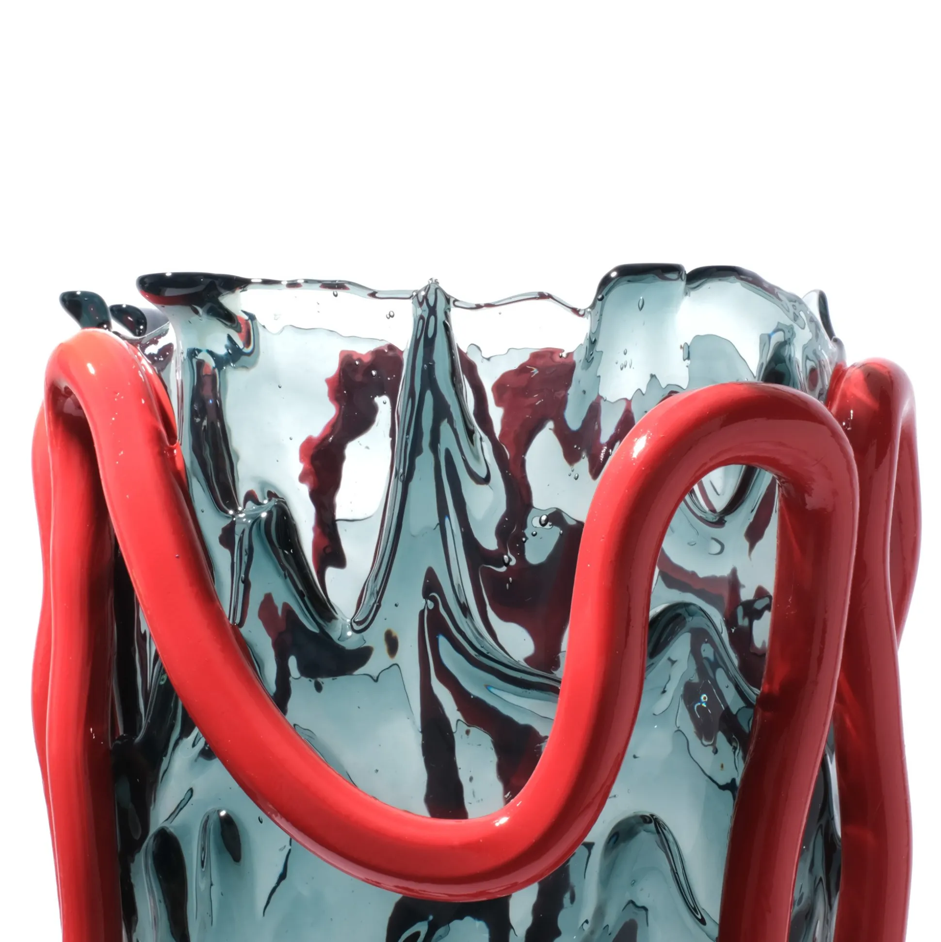 indian_summer_vase__clear_6-4.webp Indian Summer Vase - Clear Blue, Matt Red