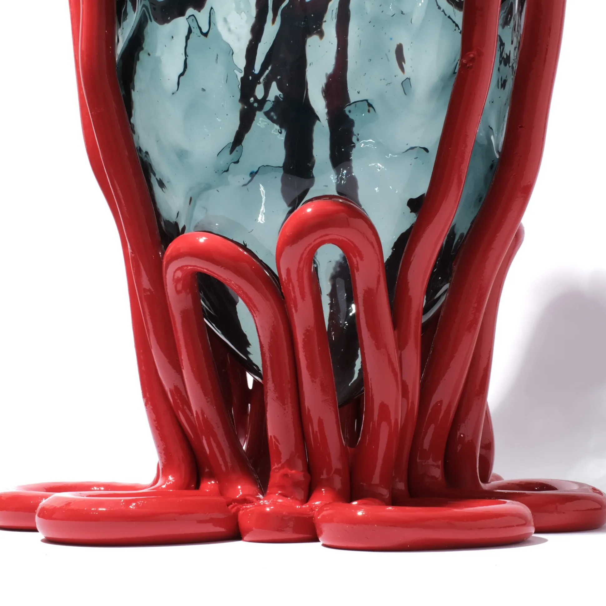 indian_summer_vase__clear_8-3.webp Indian Summer Vase - Clear Blue, Matt Red